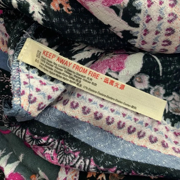 Free People‎ Stevie Floral Lace Trim Maxi Dress - Picture 12 of 12